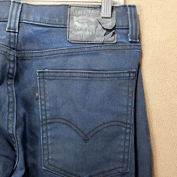 Levis 511 jeans Mens 31×32 Straight Relaxed Blue - Picture 11 of 12